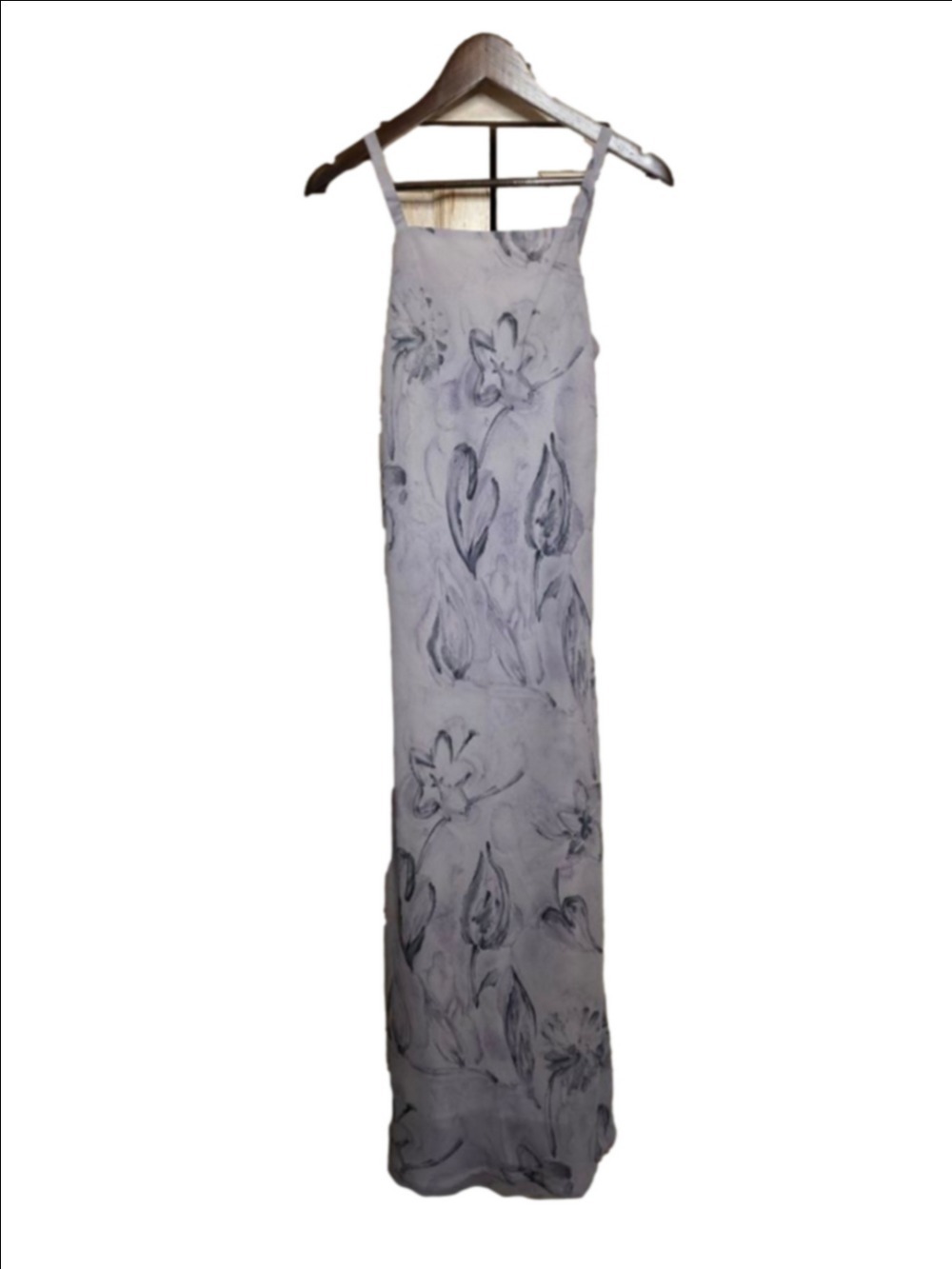 Women's Derek Heart Maxi Dress XS Blue Black Floral